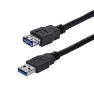 StarTech.com USB 3.0 Verlängerungskabel 1m - Stecker/ Buchse - Schwarz - 1 m - USB A - USB A - USB 3.2 Gen 1 (3.1 Gen 1) - 5000 Mbit/s - Schwarz